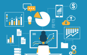 Database - Businesswoman