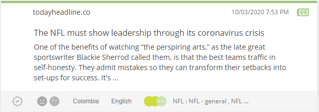 Social insight - Media and the NFL