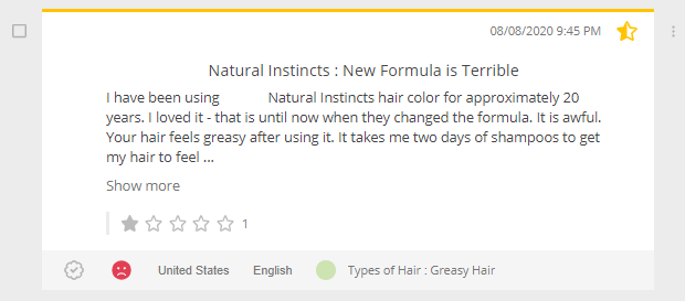 1-star consumer review example