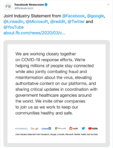 tech-giant-misinformation-announcement-top-social-media-sites