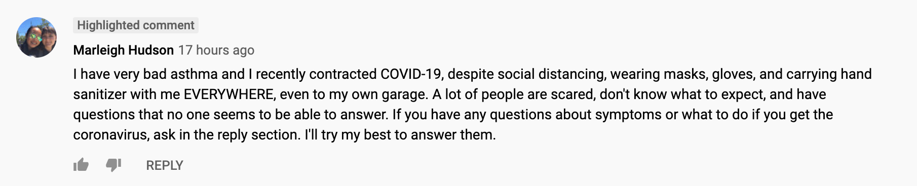 youtube-covid-patient-mention
